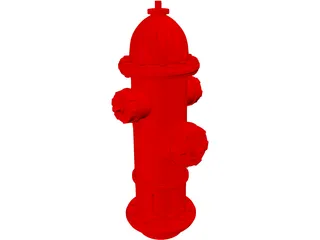 Fire Hydrant 3D Model preview
