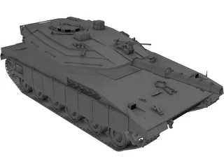Merkava Tank 3D Model preview