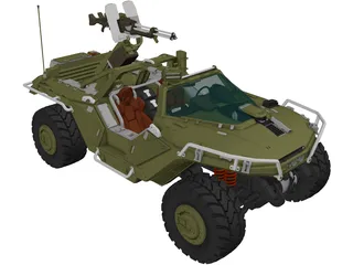 M12 FAV Warthog 3D Model preview