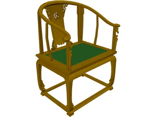 Chinese Chair 3D Model preview