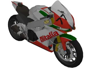 Aprilia RSV4 Alitalia 3D Model preview