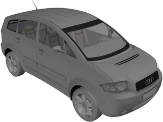 Audi A2 3D Model preview