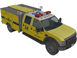 Ford F-450 Rescue 3D Model preview