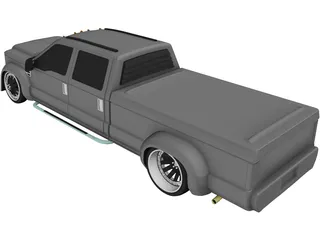 Ford F-350 Truck [Tuned] 3D Model preview