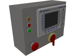 Allen-Bradley PanelView Plus 700 Tester 3D Model preview