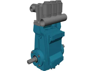 CAT 2510 High Pressure Pump 3D Model preview