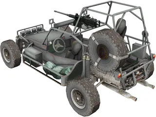 Military Buggy 3D Model preview