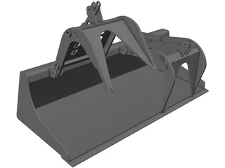 Grapple Bucket 3D Model preview