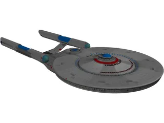 Star Trek USS Paladin 3D Model preview