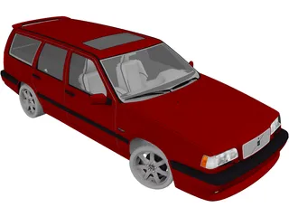 Volvo 850 R (1997) 3D Model preview