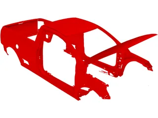 Volkswagen Pickup Body 3D Model preview