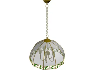 Luster Lamp 3D Model preview