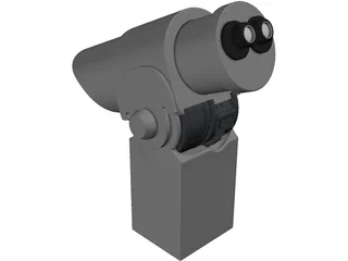 Public Binoculars 3D Model preview