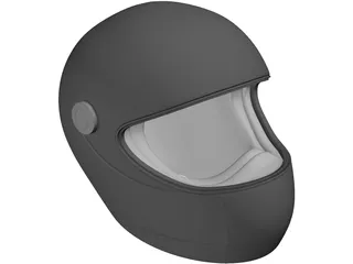 Motorcycle Helmet 3D Model preview