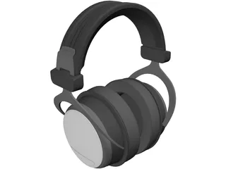 Earphones Headset 3D Model preview