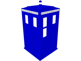 Doctor Who Tardis Exterior 3D Model preview
