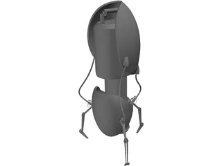 Portal Gun 3D Model preview