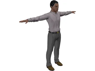 Business Man 3D Model preview