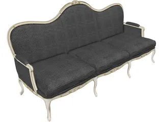 Chevigny Sofa 3D Model preview