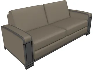 Ellesalotti Zenone Sofa 3D Model preview