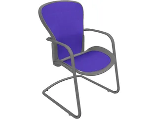Office Chair 3D Model preview