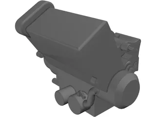 Honda CBR600RR Engine 3D Model preview