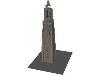 Onze Lieve Tower 3D Model preview