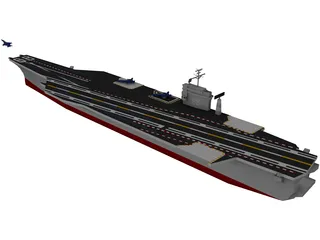 USS CVN-68 Nimitz 3D Model preview
