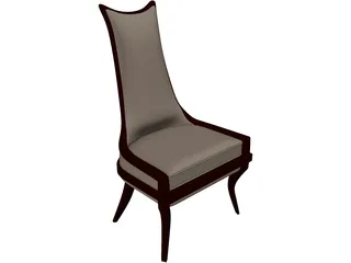 Wooden Chair 3D Model preview
