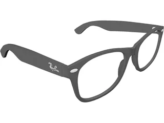 Rayban Glasses 3D Model preview