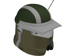 Star Wars AT-TE Gunner Helmet 3D Model preview