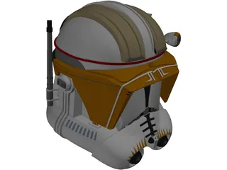 Commander Cody Helmet 3D Model preview