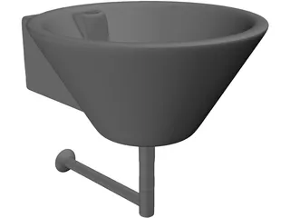 Toilet Fitting 3D Model preview