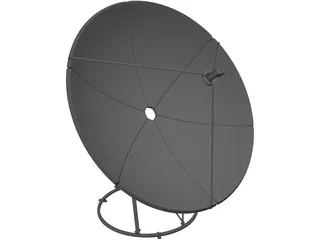 Satilite Dish 3D Model preview