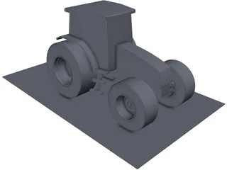 New Holland 250hp Tractor 3D Model preview