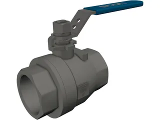 Valve 2 inch 3D Model preview
