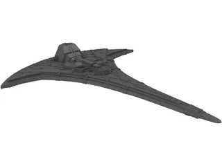 Star Gate Destiny Ship 3D Model preview