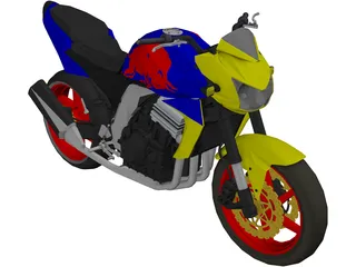 Kawasaki 750 3D Model preview