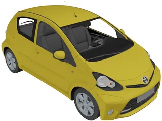 Toyota Aygo (2013) 3D Model preview