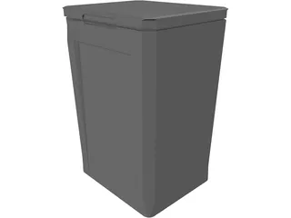 Dustbin 3D Model preview