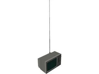 Small Portable TV 3D Model preview