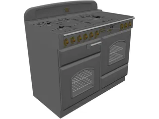 Cooker Retro 3D Model preview