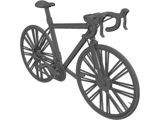 Race Bicycle 3D Model preview