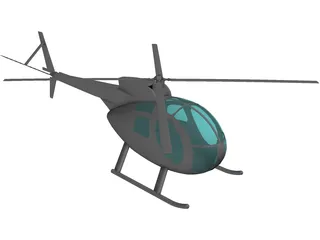 Hughes OH-6A Cayuse 3D Model preview