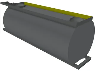 Oil Tanker Body 3D Model preview