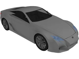 Lexus LF-A Concept (2007) 3D Model preview