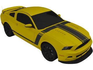 Ford Mustang Boss 302 (2013) 3D Model preview