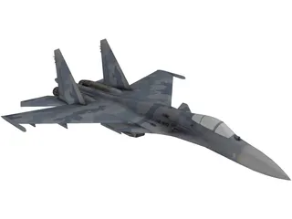 Sukhoi Su-35 Super Flanker 3D Model preview