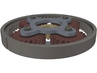 Planetary Gear 3D Model preview