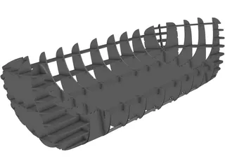 Sofa Laser Cut 3D Model preview